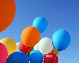 multicolored balloons