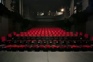 In a theater