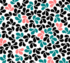 Retro repetitive background with-tear shape elements vector