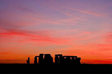 Obraz premium Stonehenge sunset