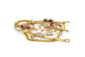 Large collection of gold jewellery