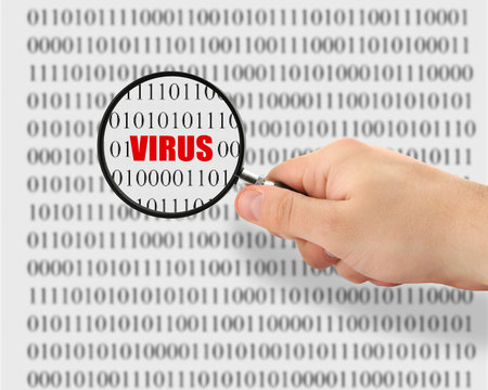 searching for a computer virus