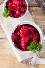 beetroot salad with parsley