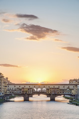 Fototapeta premium The Ponte Vecchio (Old Bridge) in Florence, Italy.