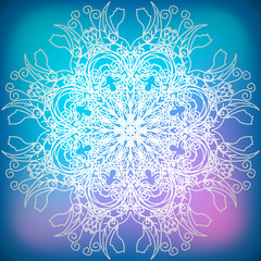 Decorative abstract snowflake