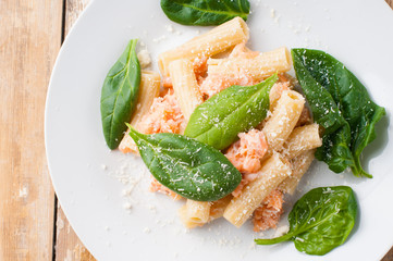 rigatoni with seafood