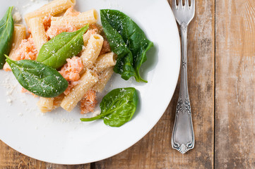 rigatoni with seafood