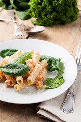 rigatoni with seafood