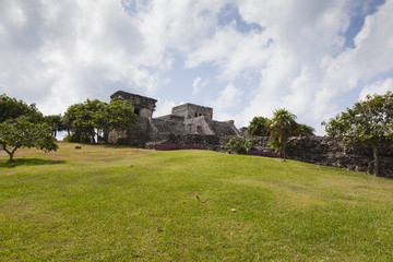 Ancient Mayan temple of Tulum, Mexico