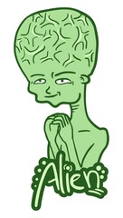 Green alien