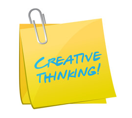 creative thinking post illustration design