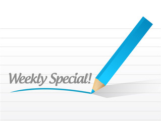 weekly special message illustration design