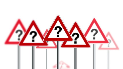 Question Mark Street Signs