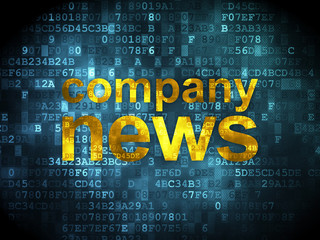 News concept: Company News on digital background