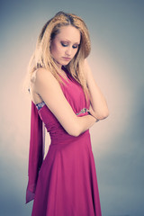 Naklejka premium Cross process blonde beauty