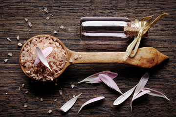 Sea salt and aroma oil