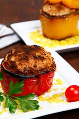 Baked stuffed pepper