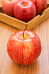 Fresh red apples