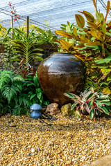 earthenware in garden