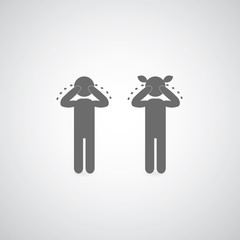person cry symbol
