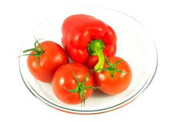 tomato on white