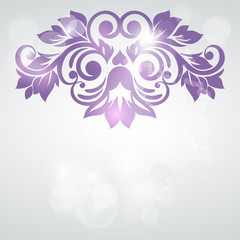 Abstract floral design. Vector illustration.