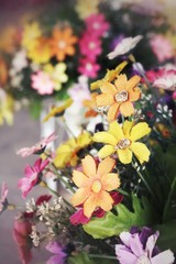 Obraz na płótnie Canvas artificial flowers