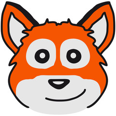 Cute Fox Child Face