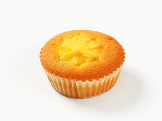 Pudding filled cupcake