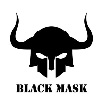 Horned black mask