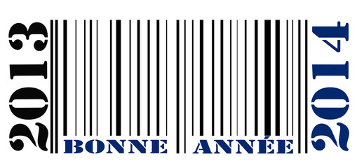 Code barre Voeux de bonne Année