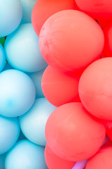 Multicoloured balloon background