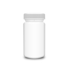 Blank medicine bottle isolated on white background, illustration