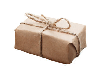 Closeup of small parcel