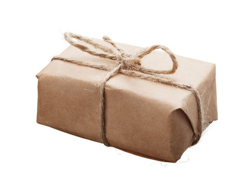 Closeup of small parcel