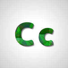 Colorful letter alphabet, abstract illustration