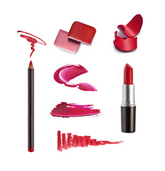 Collection of various lipsticks