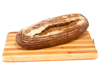 Preview bread loaf on white background
