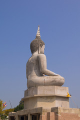 Big buddha statue with blue sky