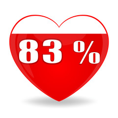 Heart loading, vector