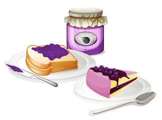 Jam and bread