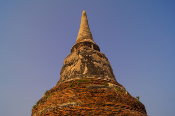 Old brick buddha temple