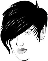 Hair style design illustration