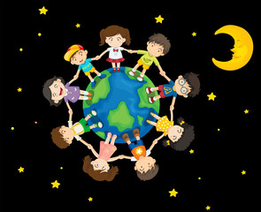Kids around the Earth
