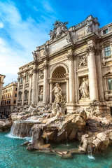 Fototapete Rund Trevi Fountain - famous landmark in Rome © Sergii Figurnyi