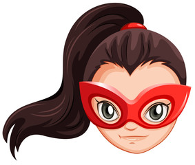 A head of a female hero