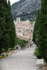 Fototapeta na wymiar Kalwaria Kroki w Pollensa, Mallorca, Hiszpania