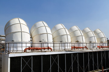 Industrial air conditioner on the roof