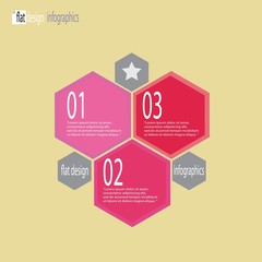 Modern flat  infographics or numbered banners