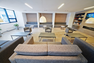 Rest-room at modern business center